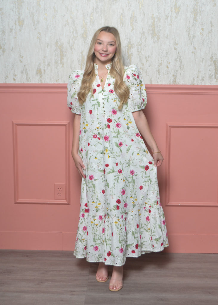 chinese dress ladies Kids Mini Dress Anais | Blue | 2 Yrs main image 1