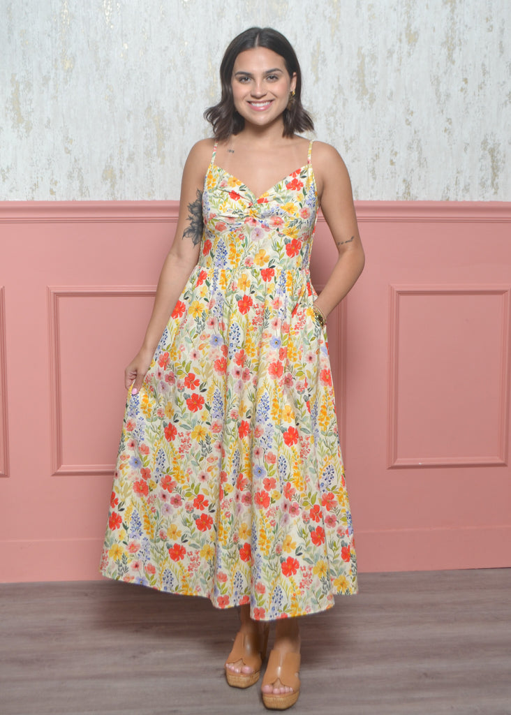 knee length dresses for ladies Long Dress Carla | Pink | XS main image 0