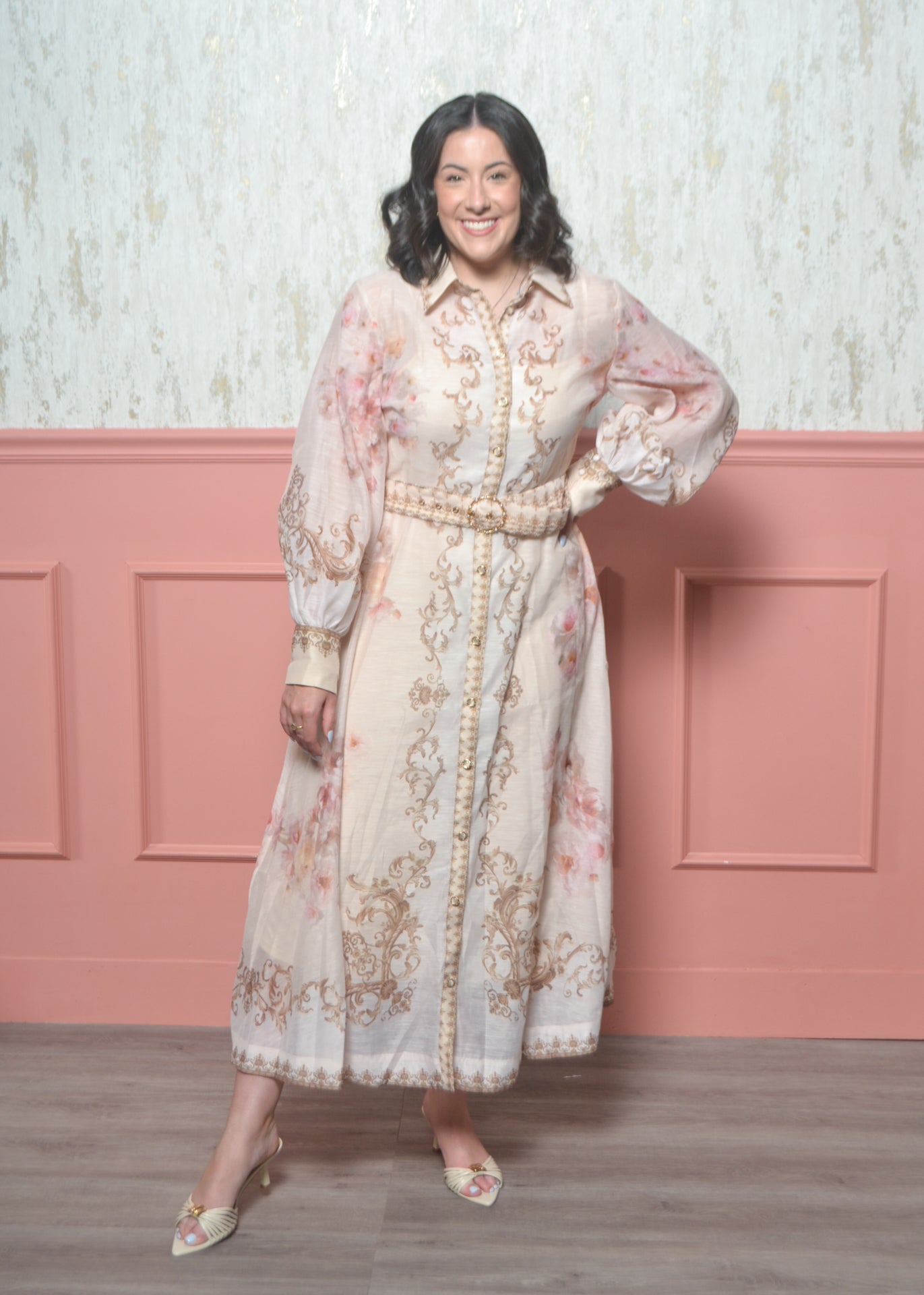 blush long sleeve maxi dress ECB Exclusive: Most Admired Maxi Dress , Blush