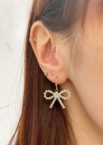 Topped With A Bow Earring