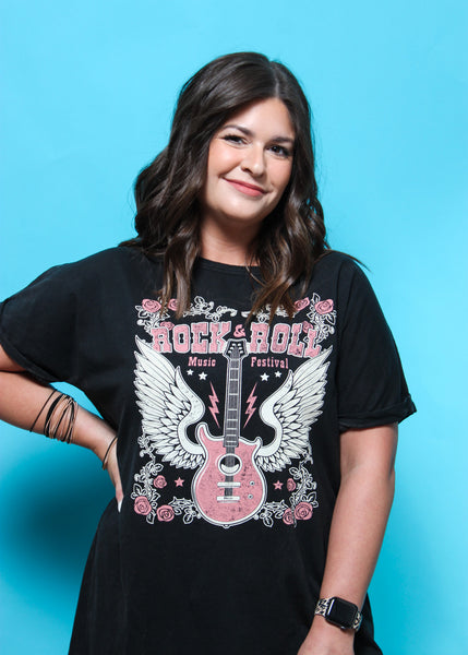 "Rock And Roll" Winged Guitar Dress