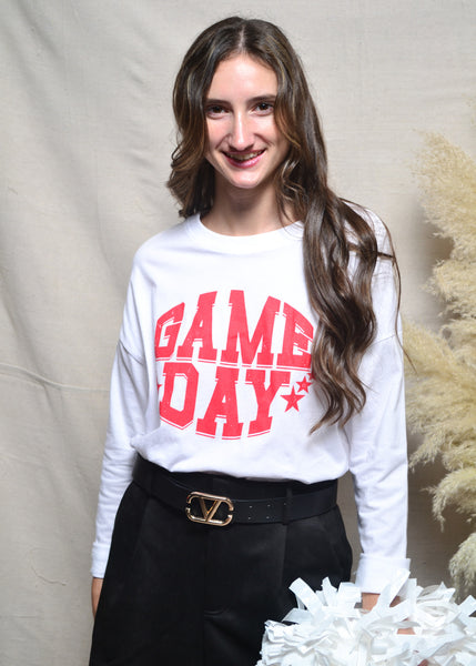 "Game Day" Stars Crop Top