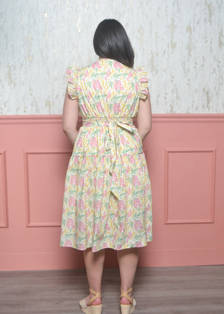 flourishing meadow midi dress Meadow Bloom Midi Dress ROSE MIX / S
