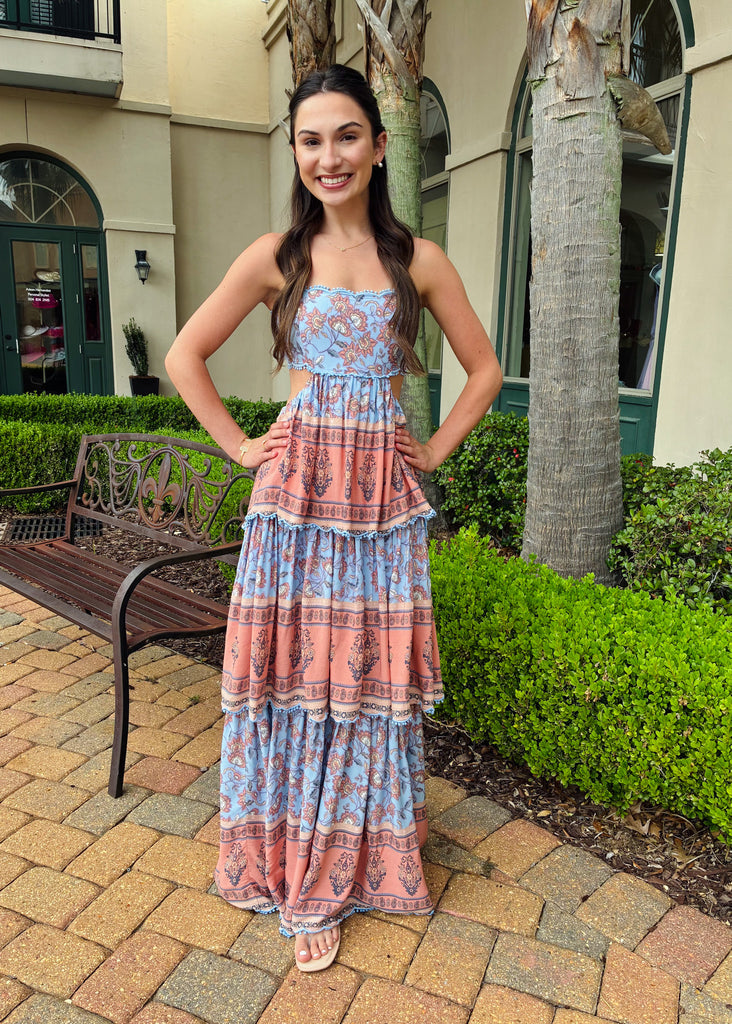 knee length dresses for ladies Juju Castaneda-Mermaid Feathered Pink Dress – Walone LLC main image 1