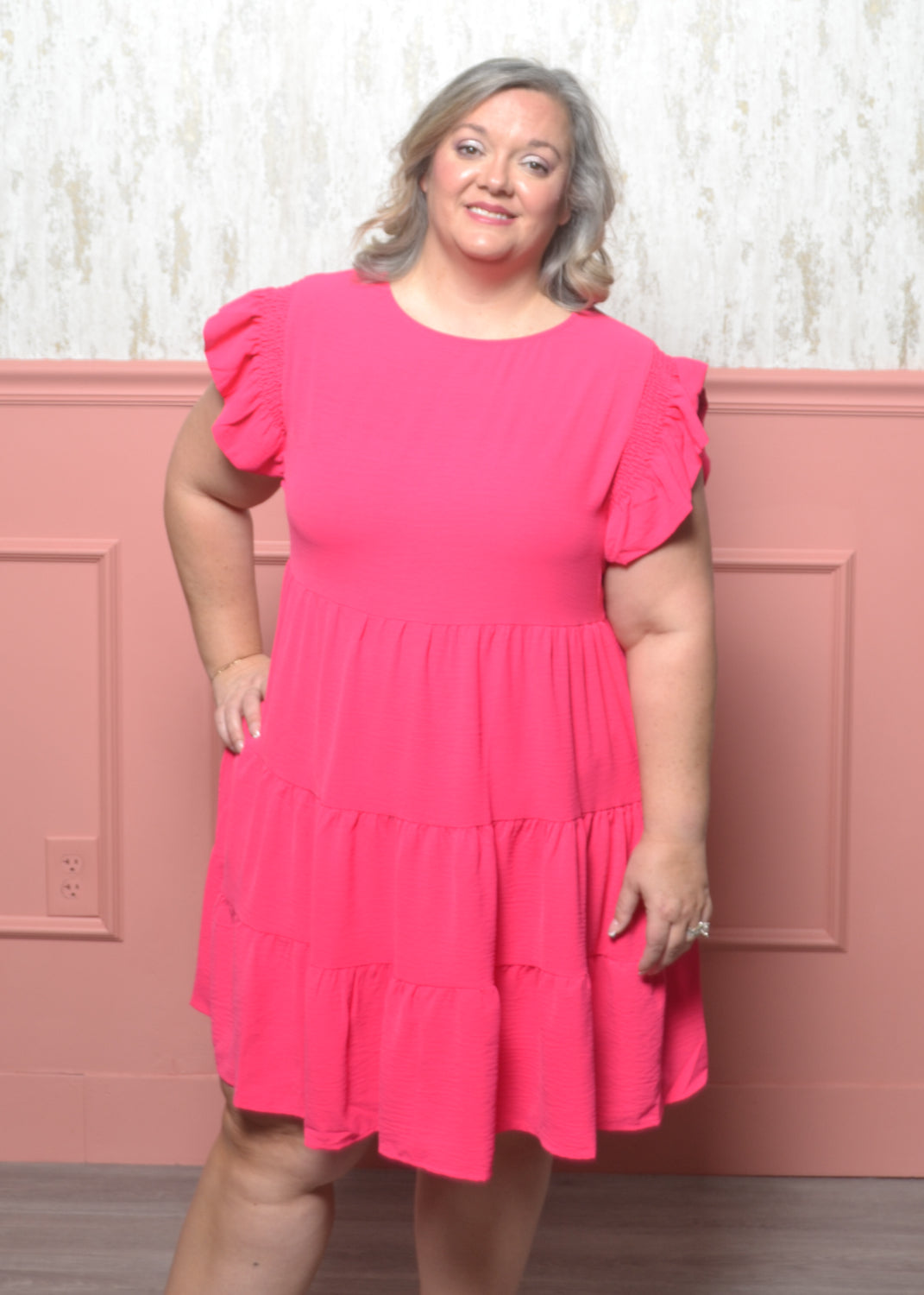 Pretty in Pink Tiered Dress – JuJu's Boutique